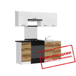 Кухня Junona Line 180 Белый глянец/Дуб делано свет...